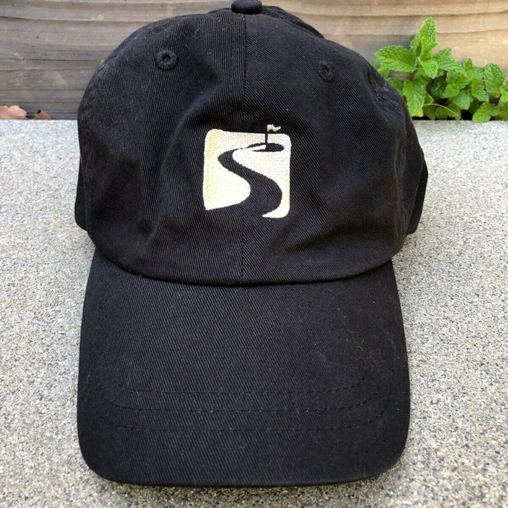 FAHRENHEIT HEADWEAR Vintage Golf Hat Mens One Size Adjustable Black Baseball Cap